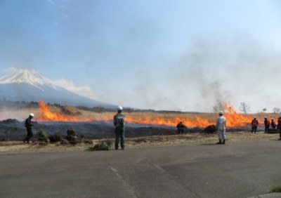 根原地区火入れ(2019　春)