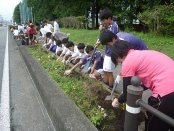 県道朝霧富士宮線(北高・特別支援学校)