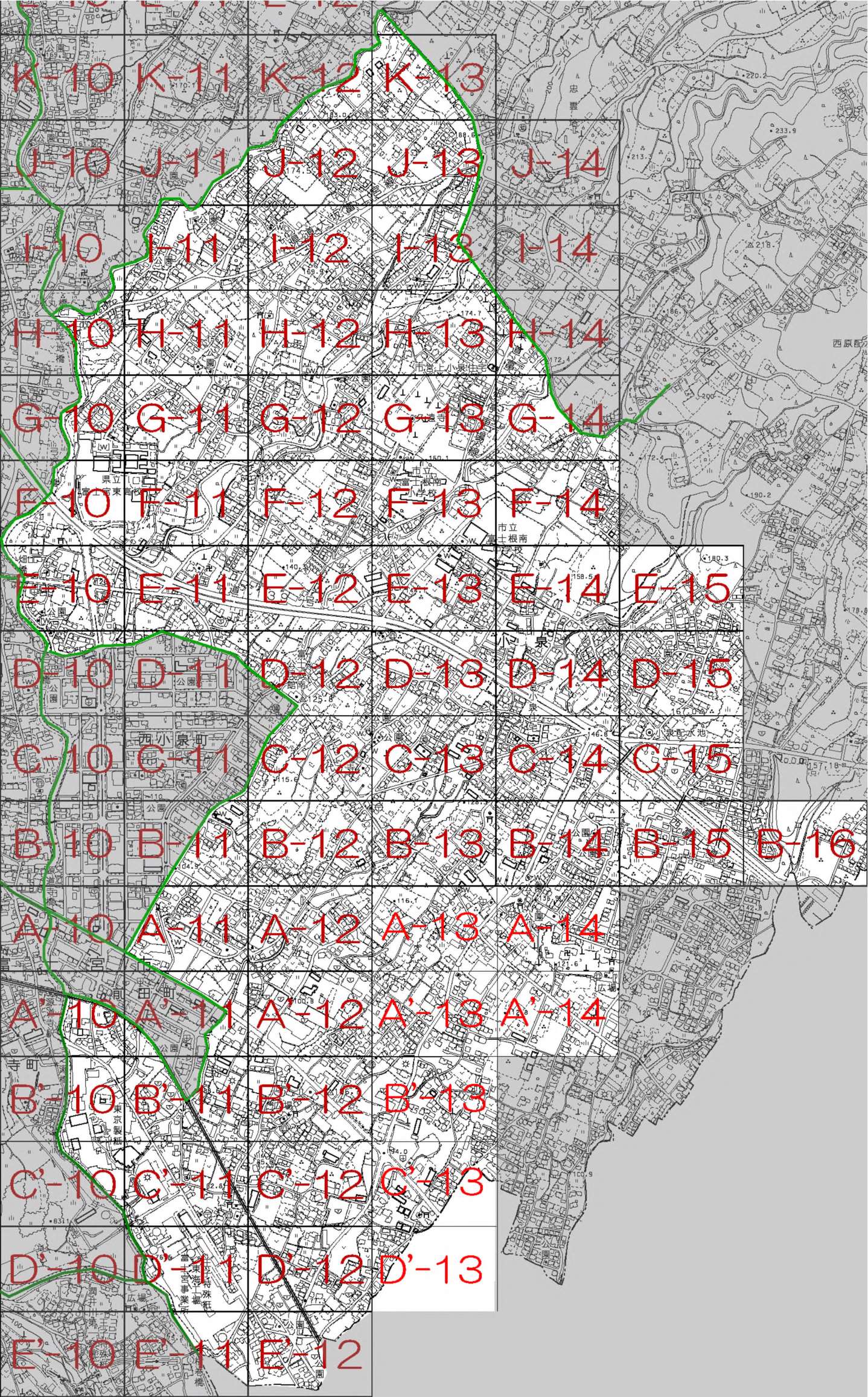 小泉の索引図