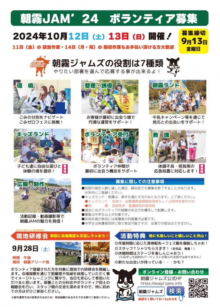 ボランティア募集ちらし裏