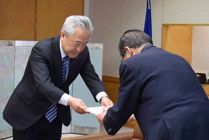 株式会社オギノ様・感謝状贈呈式
