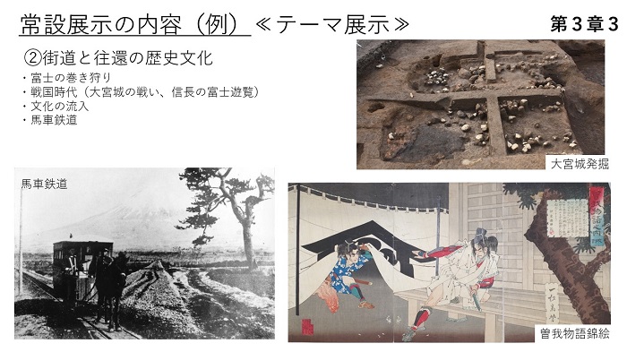常設展示の内容例(テーマ展示)