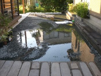 宅地内出水状況