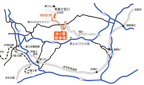 富士山周辺地図